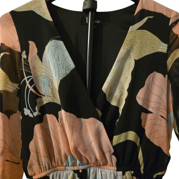 Lulu's Maxi Dress XS Wondrous Water Lilies Maxi Fairy Grunge Whimsigoth - Picture 4 of 16